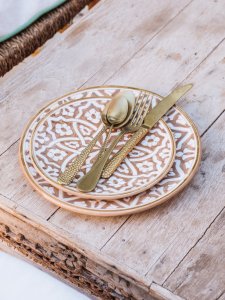 FASSIA SAND GOLD PLATE