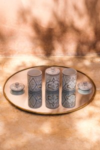 MINI BOX PRINT SAND GOLD