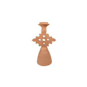 TRIANGLE TERRACOTTA CANDLEHOLDER