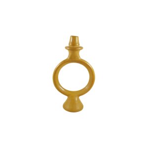 CANDLEHOLDER TADELAKT YELLOW RING