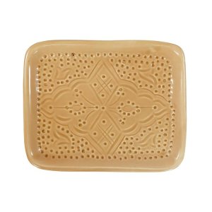 LARGE TRAY EMPREINTE SABLE GOLD