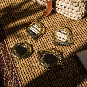 SERIES OF 4 MINI MIRRORS AFIF MAILLECHORT